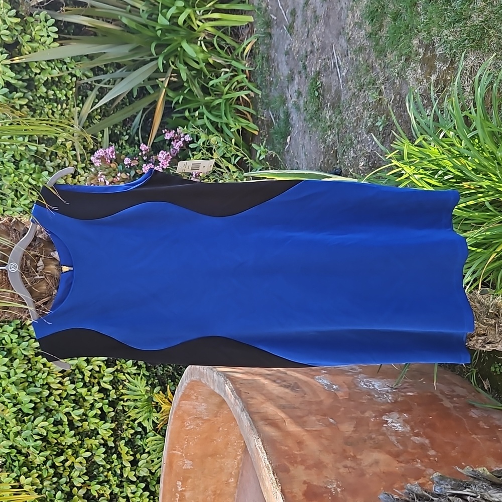 Black/Blue Office/Cocktail Dress